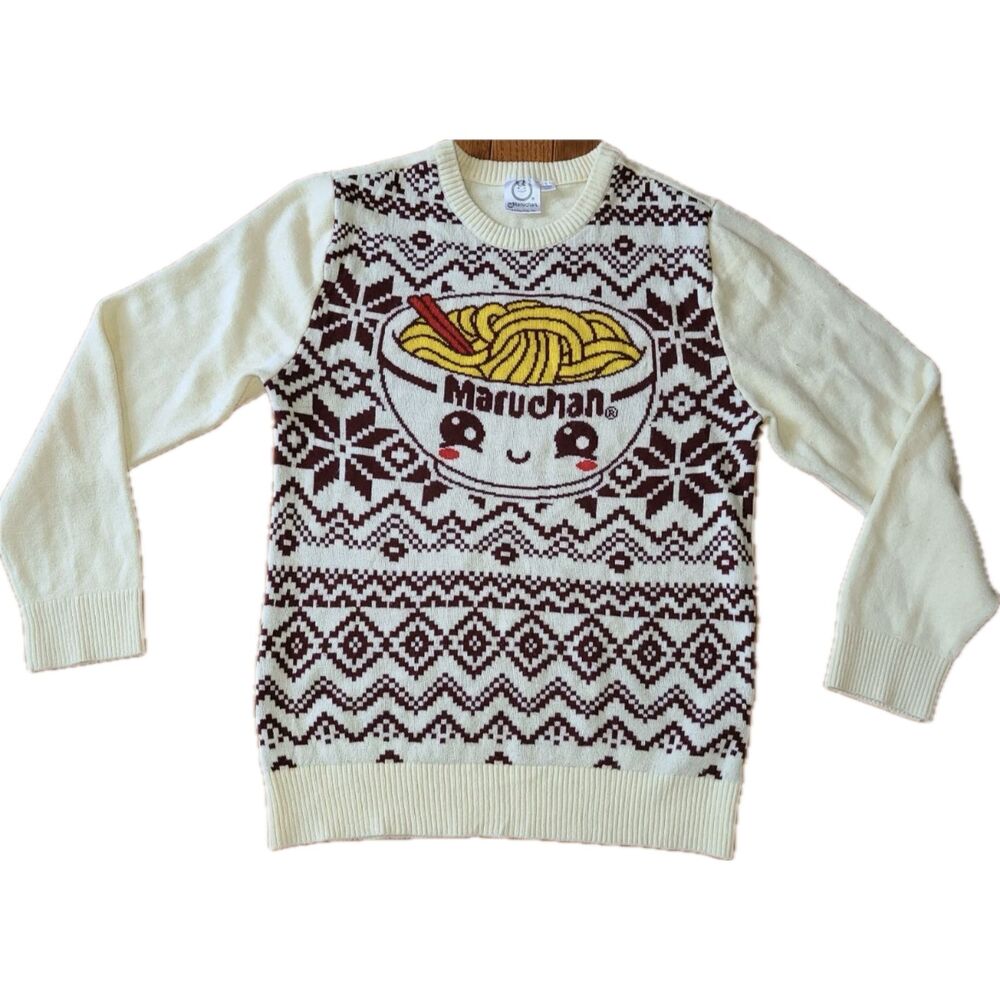Maruchan Graphic Sweater - Size Medium 8 Maruchan Boys Graphic Holiday Sweater